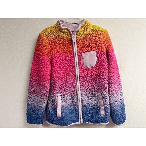 Cat & Jack Girls Full zip up Mock neck Jacket Multicolored Size M/7-8 - Picture 1 of 3